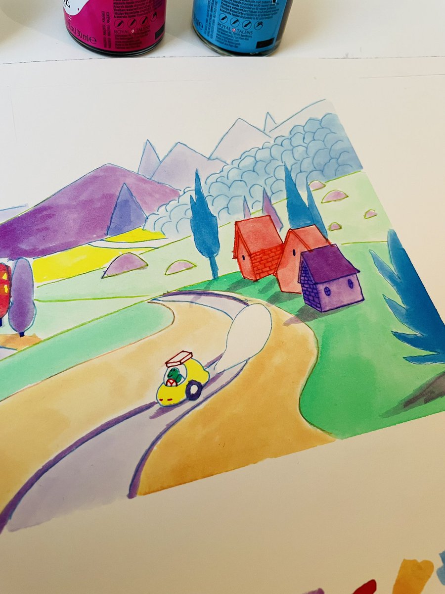 valemostro's tweet photo. 7 colors in one drawing are unacceptable  #ChildrensBooks #storyboard #bookaboutcolors #sketches #illustration #kids #kidsillustration #drawings #colors #rainbow https://t.co/1zO0ufH6nw