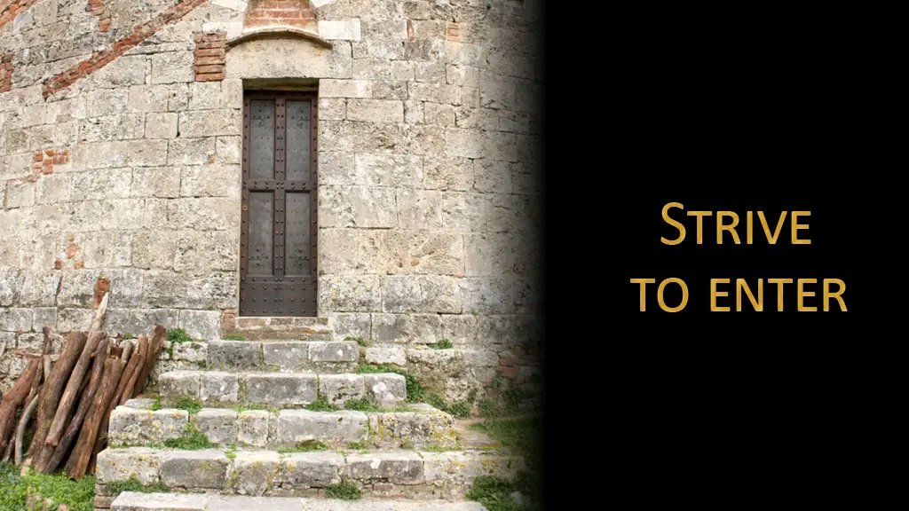 PeterTerpha's tweet image. Luke 13:22-30