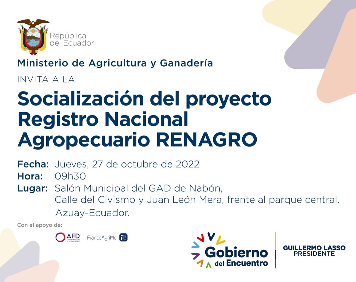 LisCarcelen's tweet photo. Conoce más sobre el Registro Nacional Agropecuario, #Renagro, una herramienta para contar con información detallada sobre los pequeños productores y la realidad del campo.
¡Participa! 🔽 https://t.co/w4c6uwCoxM