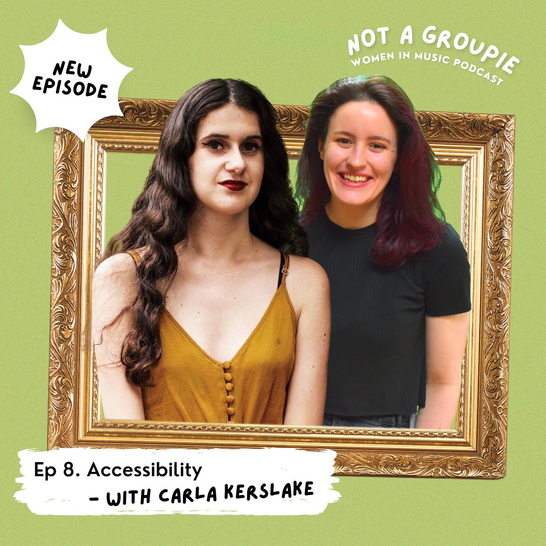NEW EPISODE🎙️ We spoke to the wonderful <a href="/carla_kerslake/">Carla</a> all about accessibility in music and her work to make gigs and festivals places for disabled people! ♿️🙌 Carla is also a big campaigner for equality in music and runs the blog <a href="/awtymusic/">@awtymusic</a> 👏

LISTEN👉 open.spotify.com/episode/77q7kf…