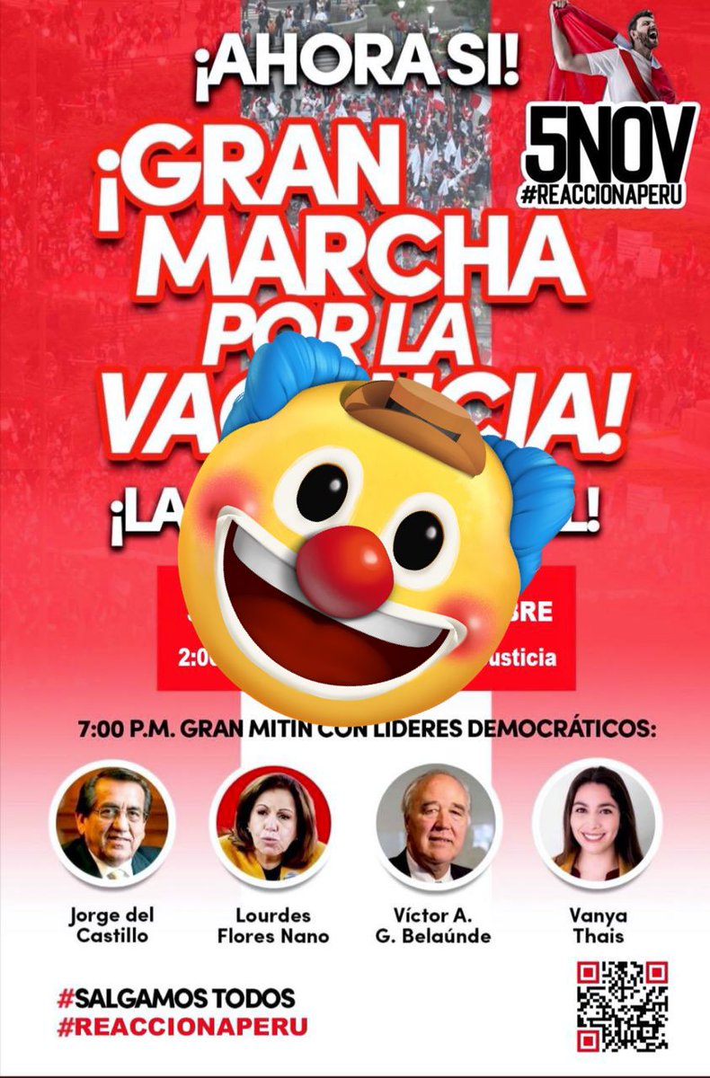 menoscanas's tweet photo. - ¿Por qué la gente no se moviliza?
- No se moviliza contigo, dirás. Y tiene razón. Yo jamás lo haría con estos cuatro. https://t.co/S5K0S0yNVi