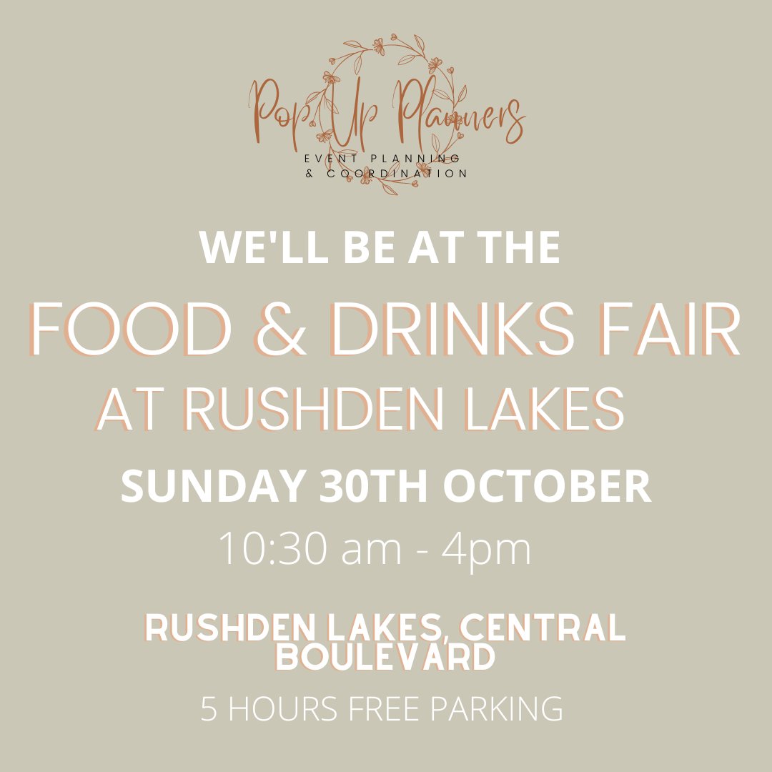 Hey @RushdenLakesSC it would be great if you could mention this event happening on your site this Sunday 😉 #prettyplease