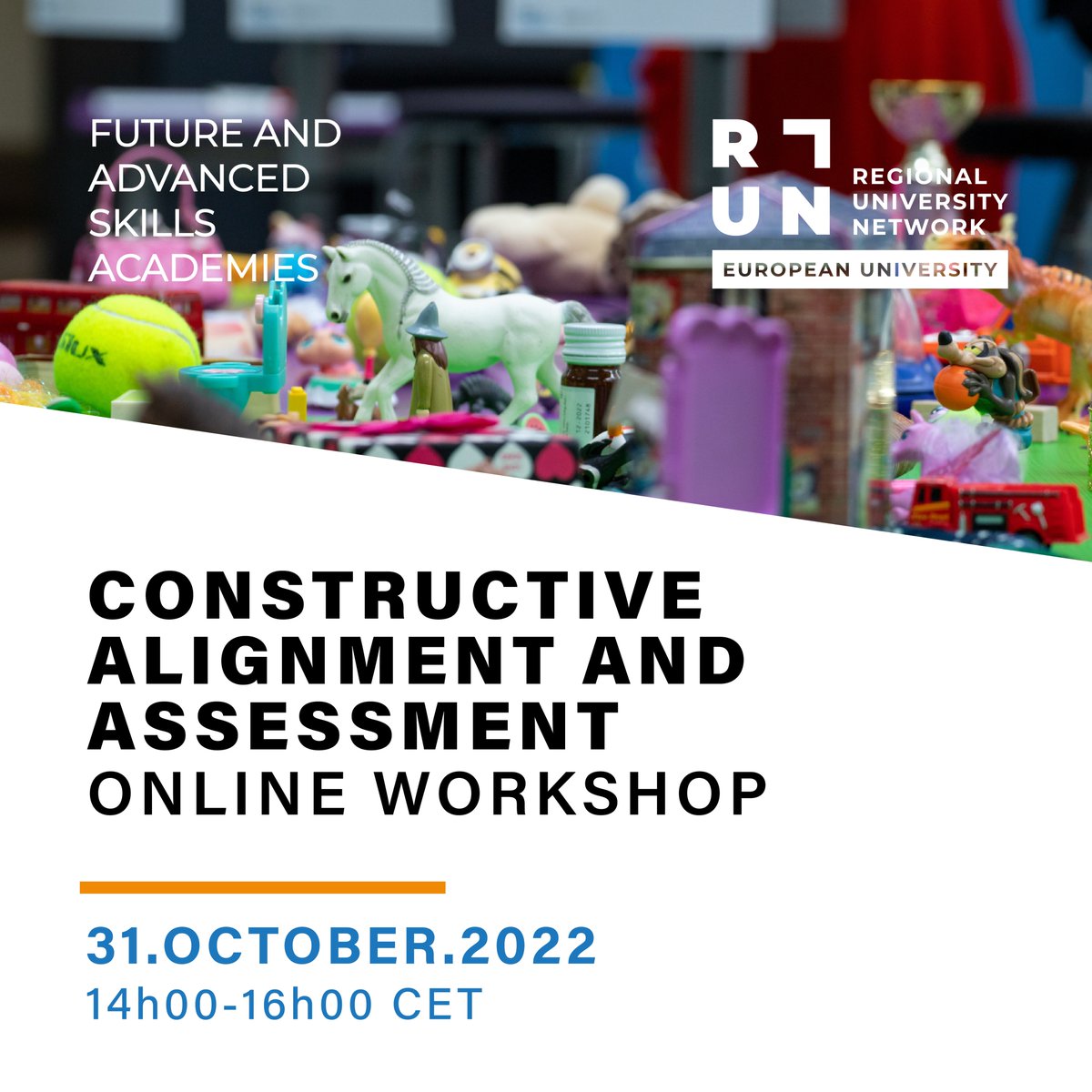 💡 How can teachers use constructive alignment to enhance students’ deep learning and future skills? FASA – Online Workshop CONSTRUCTIVE ALIGNMENT AND ASSESSMENT 31 October 2022 • 14h00-16h00 CET +INFO: bit.ly/FASA_Construct… #run_eu