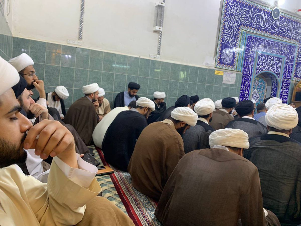 almoneerorg's tweet image. شرع سماحة السيد منير الخباز القطيفي في درس البحث الخارج في النجف الأشرف اليوم الأربعاء ٢٩ ربيع الأول ١٤٤٤هـ.

📖 بحث الفقه: كتاب الصلاة فروع العلم الإجمالي
🕥 الوقت: ٩:١٥ صباحًا

📖 بحث الأصول: تعارض الأدلة
🕥 الوقت: ١٠:٠٠ صباحًا

🕌 المكان: مسجد الرسول ص (شارع الرسول)