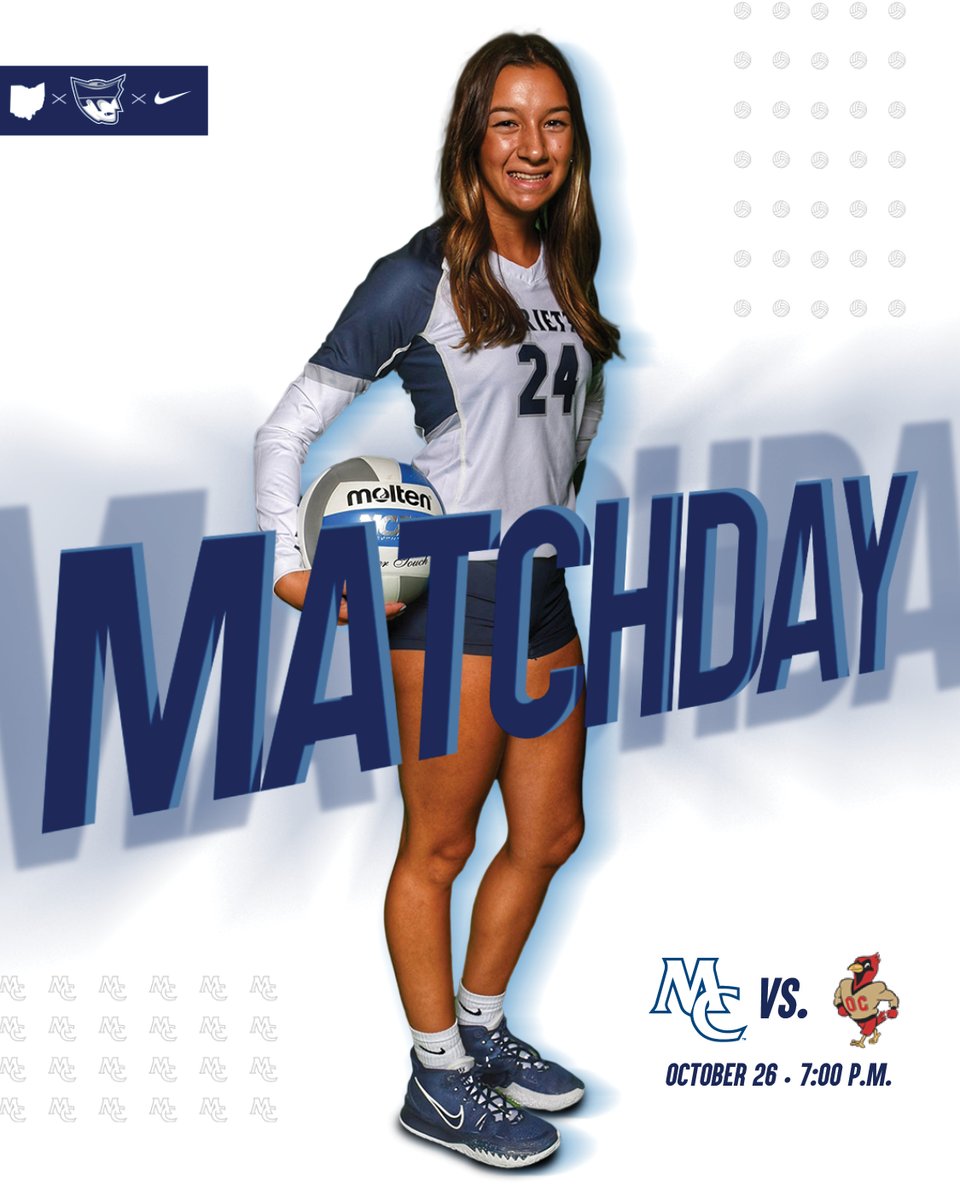 MariettaPioneer's tweet photo. 🚨🏐🚨🏐🚨🏐

@marietta_vball hosts Otterbein in a battle for the #1 spot in the OAC standings. Let's pack the #BanJo tonight!!! #PioNation #BringForthAPioneer #d3vb 

⏰ 7 pm
🏟️ Ban Johnson Arena
📺 https://t.co/3vR9FvM6zw
📉 https://t.co/XmkPXeqlwP https://t.co/eTJTrPrMJ1