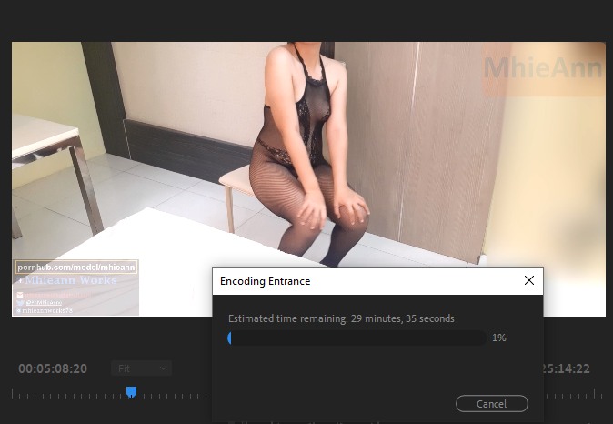 EDITING MY VIDEOS right now and also NEW VIDEO coming out later on my Pornhub website!   Always leave