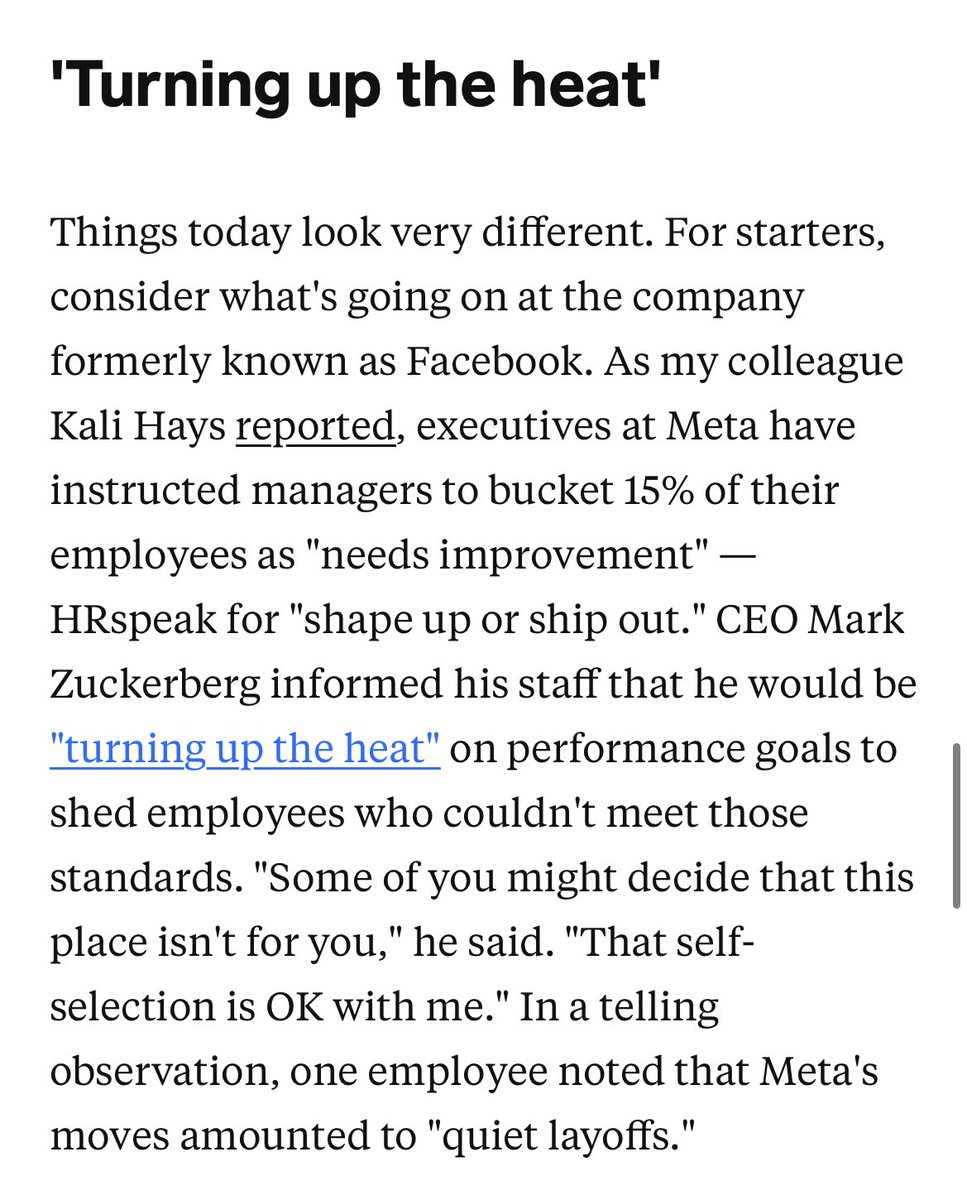 “Quiet layoffs” is a fairly new term, but it’s time for employees to get serious about work Google & big tech increasing company efficiency by 30% Job openings down 15% since March w/ hiring freezes Fair warning to leave if you’re not ready to do a lot more with a lot less