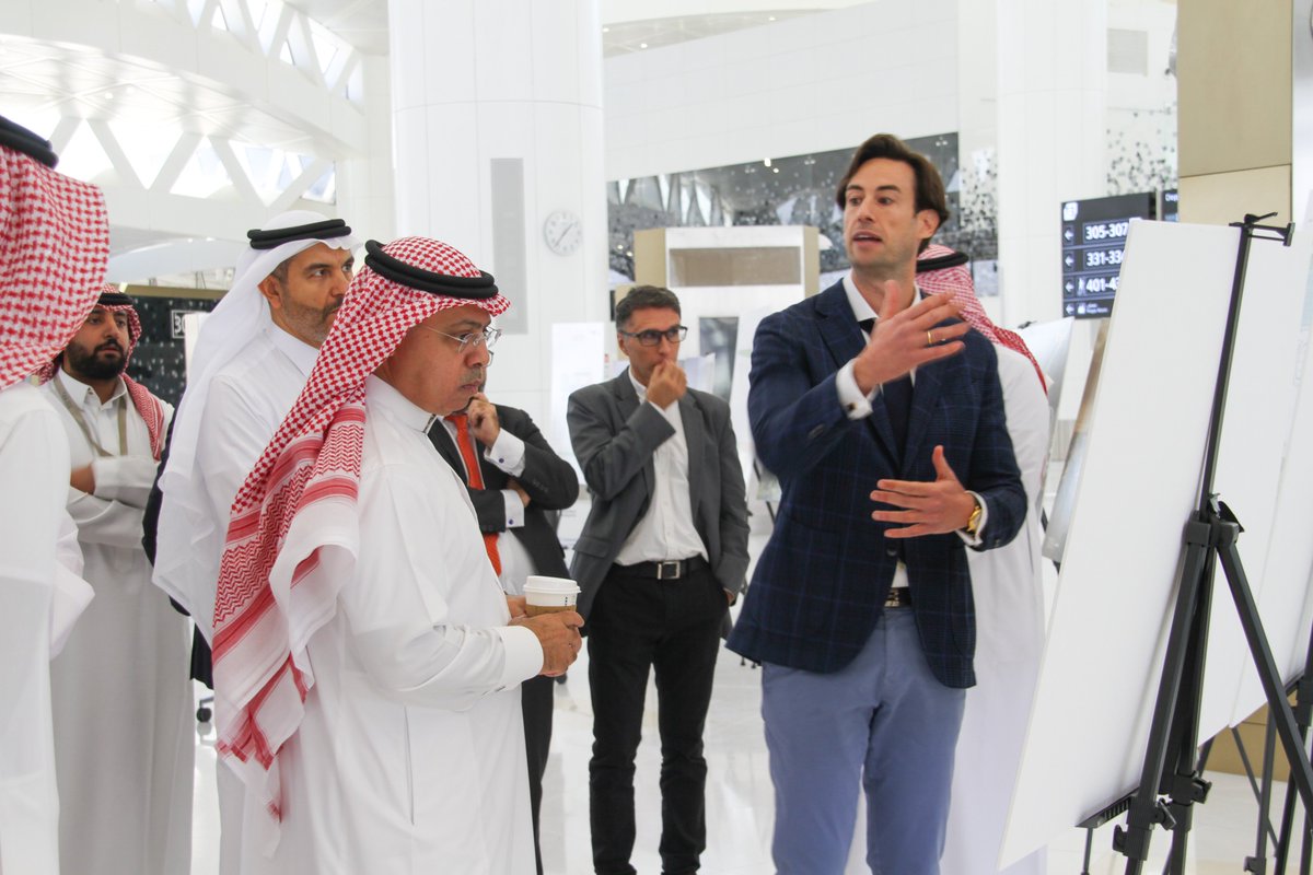 TYPSAGroup's tweet photo. Our Architects, Airport Planners and Engineers presented the new King Khalid Intl Airport terminal design proposal to their Excellencies President @ksagaca Mr Abdul-Azeer bin Abdullah Al-Duailej and CEO @riyadhairports Eng Mohammed Al Maghlouth. Looking forward to next milestones https://t.co/igHDedEvkN