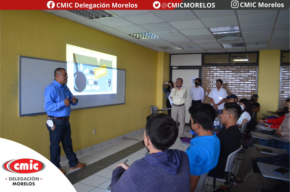 CMICMORELOS's tweet photo. Con la participación del Mtro. Ing. @NachoDominguezA mediante la conferencia denominada "Construyendo a México: CMIC", iniciaron las Jornadas Académicas de Innovación, Tecnología, Liderazgo y Sostenibilidad 2022 que organiza el @It_zacatepec. #OrgulloCMIC #CMICMorelos https://t.co/8YCM7viEVT