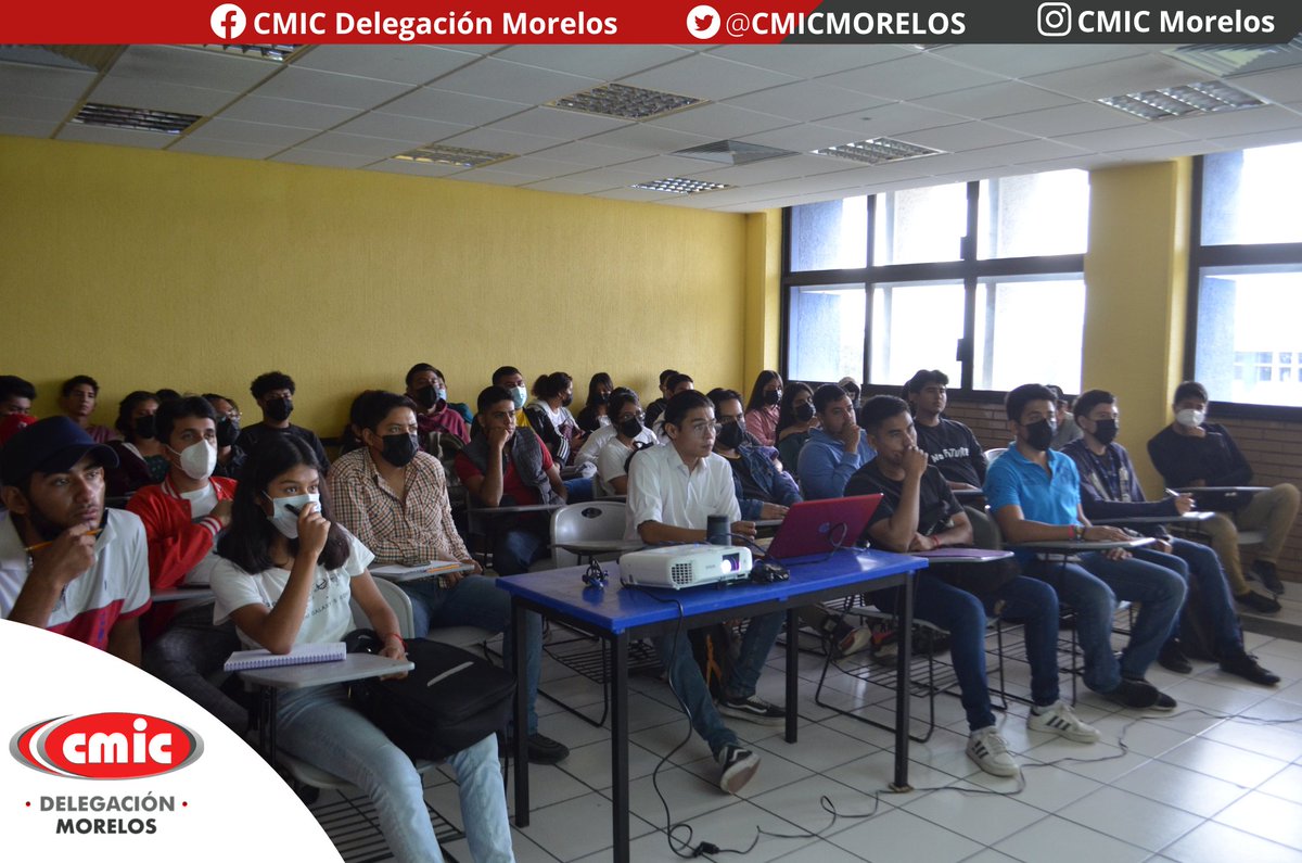 CMICMORELOS's tweet photo. Con la participación del Mtro. Ing. @NachoDominguezA mediante la conferencia denominada "Construyendo a México: CMIC", iniciaron las Jornadas Académicas de Innovación, Tecnología, Liderazgo y Sostenibilidad 2022 que organiza el @It_zacatepec. #OrgulloCMIC #CMICMorelos https://t.co/8YCM7viEVT