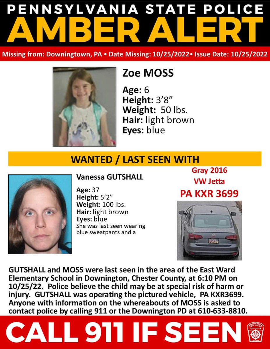 Amber Alert from <a href="/PAStatePolice/">PA State Police</a>