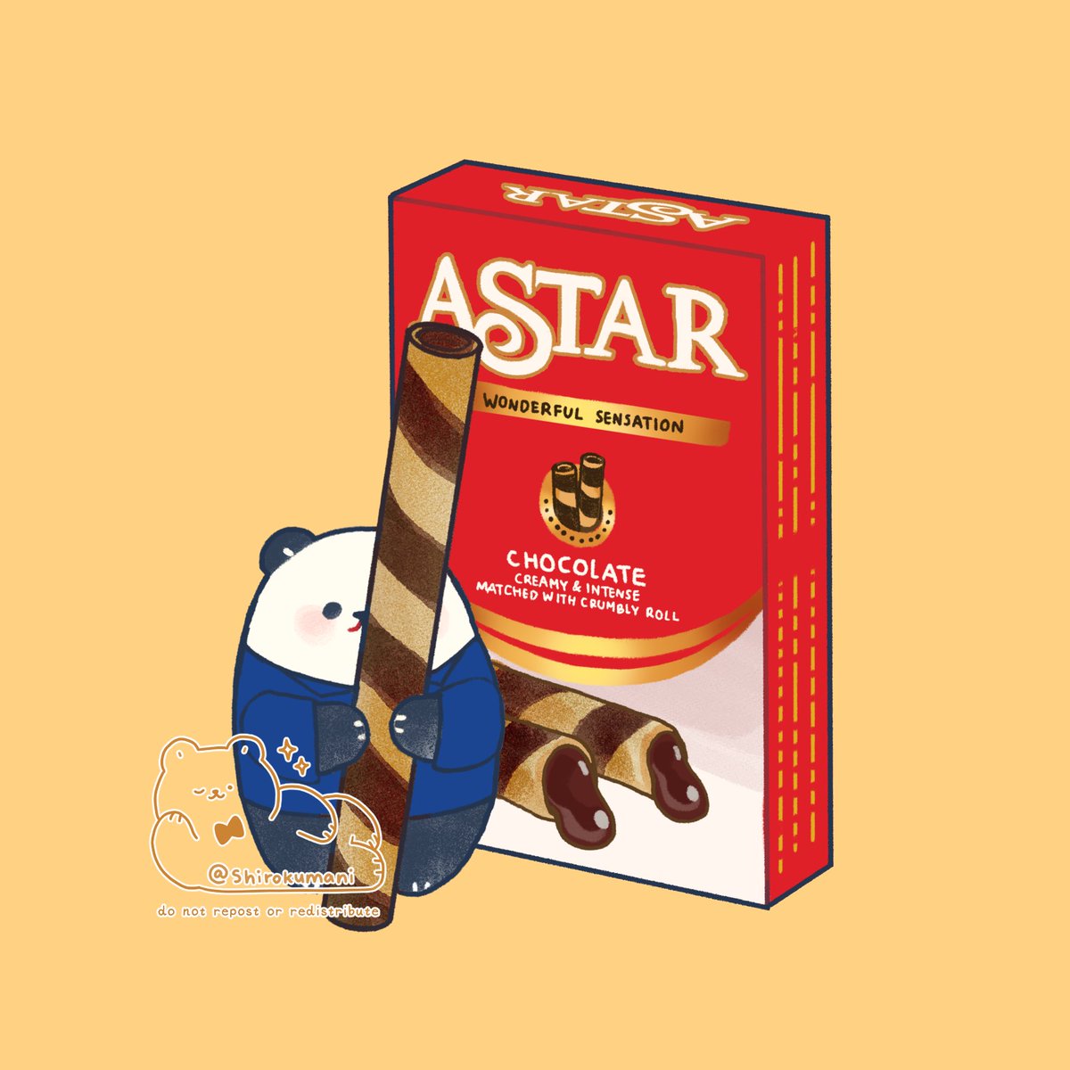 「Day 26: Astar! I looooove this snack #oc」|mani 🧸 COMM OTWのイラスト