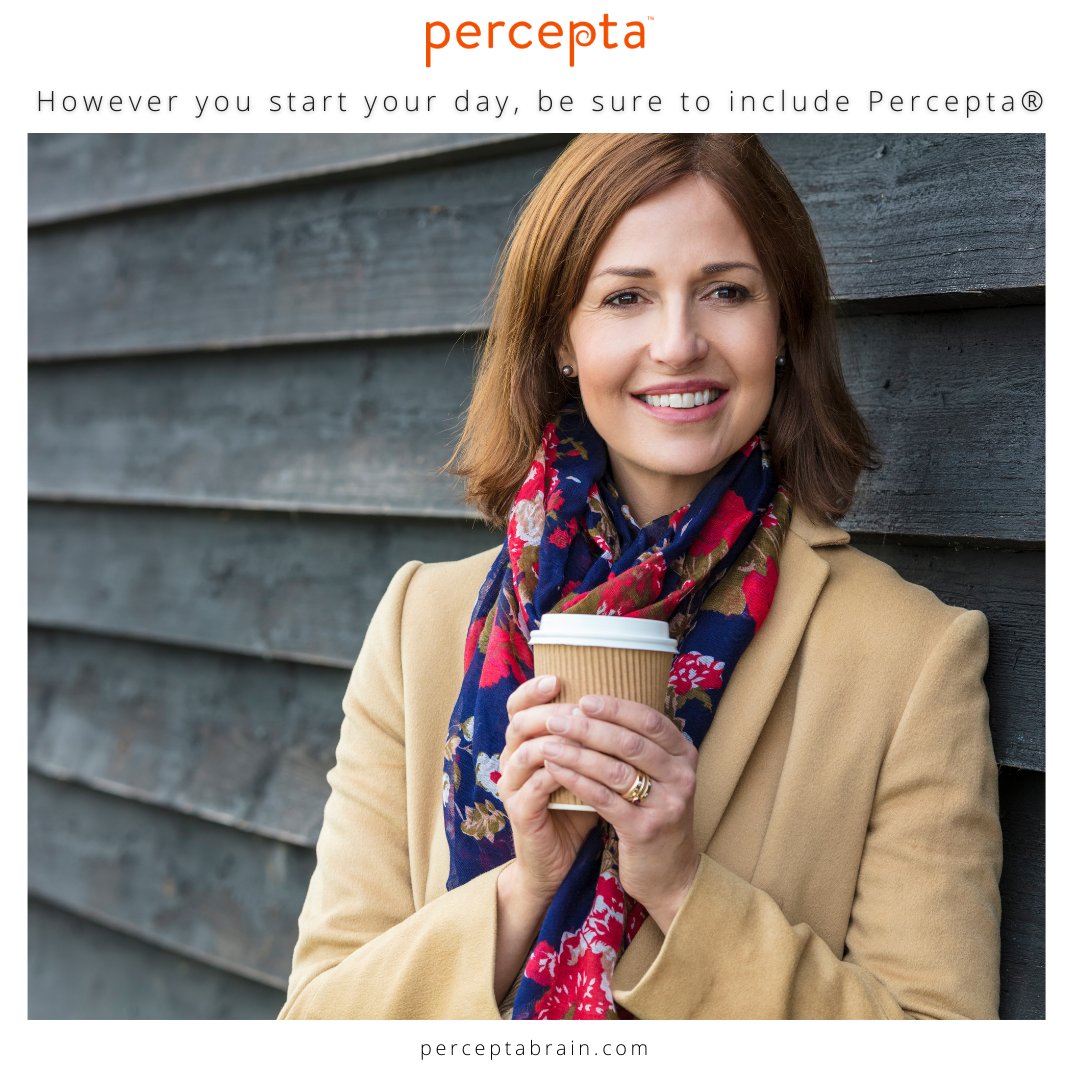 perceptabrain's tweet photo. Whether you like to start your day with a cup of coffee, a walk, or reading the paper, be sure to include Percepta®! #Percepta is the only #memorysupport dietary supplement to target #brainplaques &amp; tangles. Learn more at https://t.co/ZZ6i5bqb9h.

#brainhealth #brainhealthtips https://t.co/pWywFRCUQ3