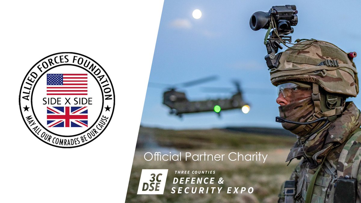 3CDSE is delighted that the @AFF_Team is our 2022 charity partner. Allied Forces Foundation is a non-profit organization that was established to unite wounded, ill, and injured Veterans and caregivers from US, UK, and allied nations forces in wellness and healing.
