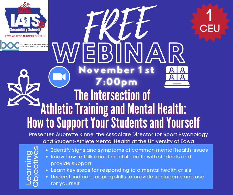 IowaATSociety's tweet image. Presented by the IATS Secondary Schools Committee - Join us Next Tuesday! Link to Register: docs.google.com/forms/d/e/1FAI…