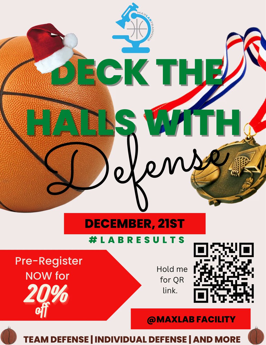 It’s camp time! Sign up by pressing down and holding the QR code! Everyone loves to shoot, and dribble but those that play good defense are undeniable! Come learn how to play defense the right way to earn every minute on the court with your next team! buff.ly/3ysPJDK