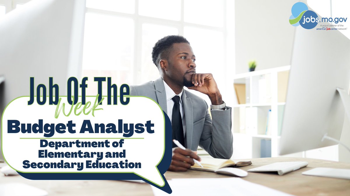.<a href="/MOEducation/">Missouri DESE</a> is looking for an Agency Budget Analyst to work out of Jefferson City. This position has duties that include monitoring the annual budget along with presenting the department's annual budget request and more.

For more info + Apply: bit.ly/3T9fz7s
#Jobs