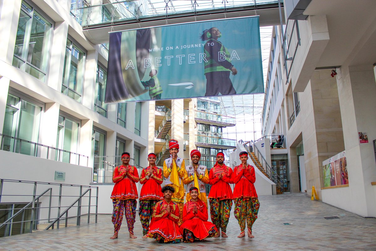 NeasdenTemple's tweet photo. It was a pleasure to join our friends from @British_Airways at their head office in Waterside for another collaborative #Diwali celebration. https://t.co/uTJZLJhIc1