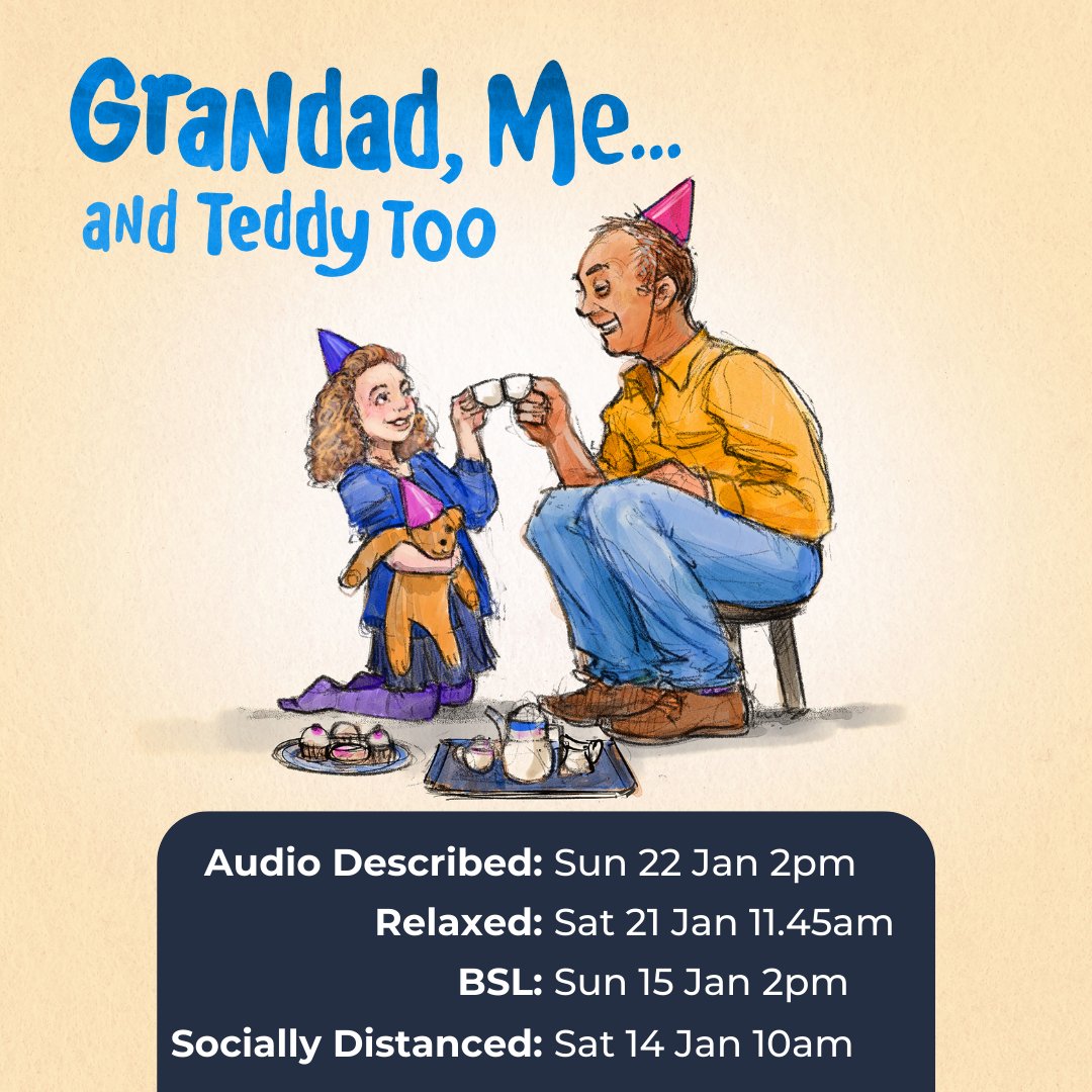 polkatheatre's tweet photo. Both our festive shows, Crackers & Grandad, Me and Teddy Too, have audio described, relaxed, BSL & socially distanced #accessperformance for all to enjoy!
Visit here more info on what access performances are, & if they are right for you or your child > https://t.co/IcMRe7LXqk https://t.co/cUN0vwtIx6