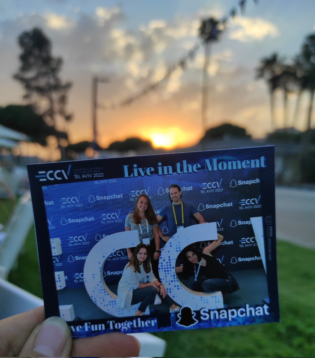 JuliaGrabinski's tweet photo. Living in the moment @eccvconf ☀️ with @jung_vision, Jovita Lukasik and @KeuperLabs 

#ECCV22 #phdlife #TelAviv #conference #computervision https://t.co/osWDSE42AS