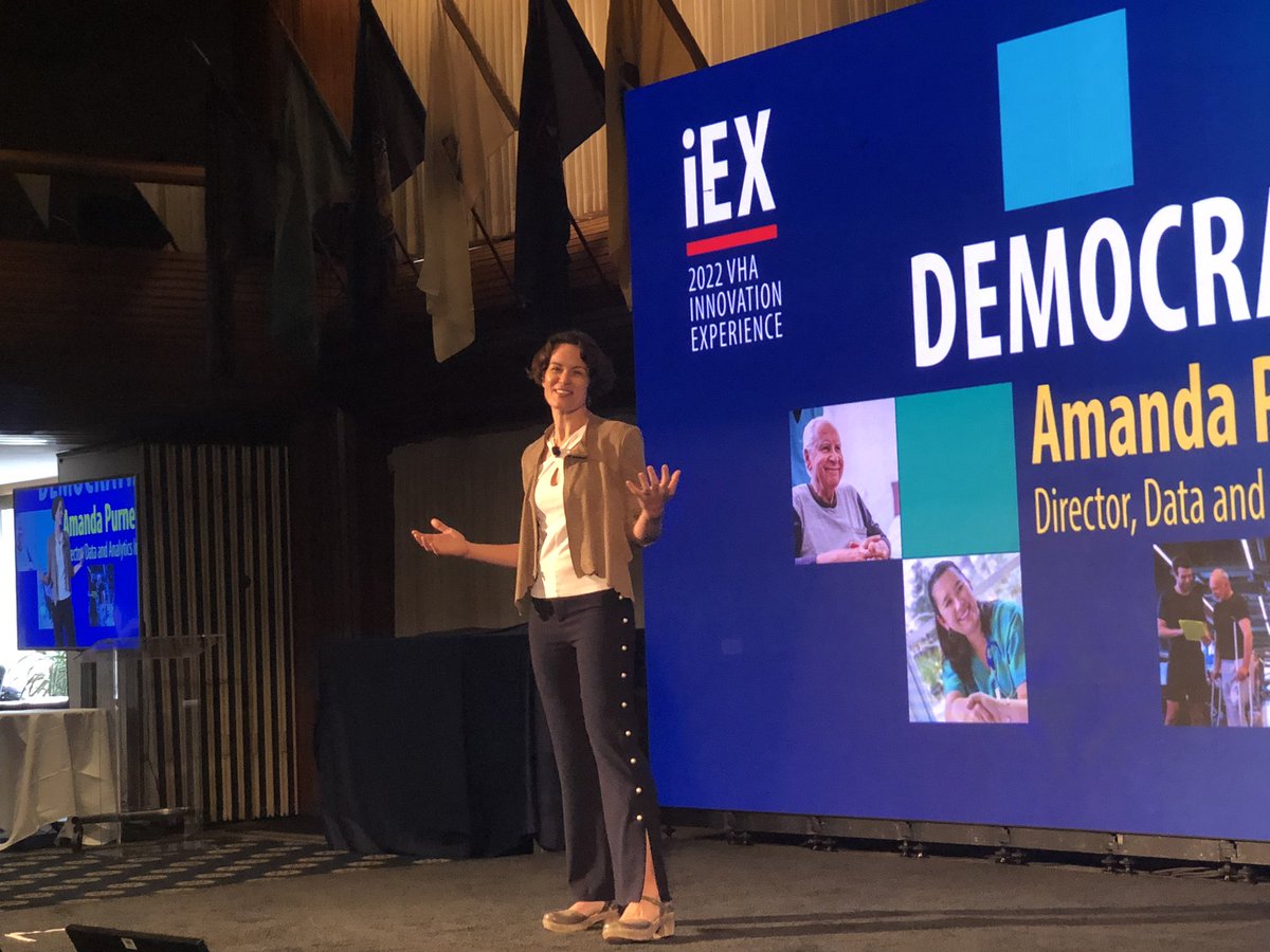 innonurse's tweet photo. #democratizing #data and bridging 🌉 the gap @VAInnovation. Turning data into information to solve problems from #AI to Automation. #iEX https://t.co/DA1S2cUYtY
