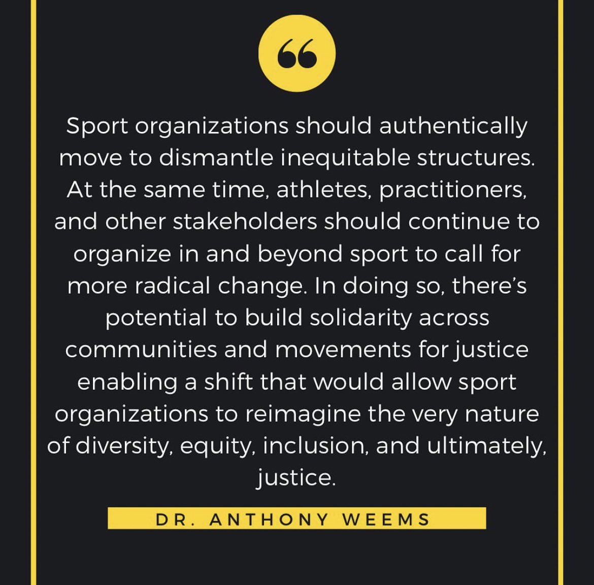 In the latest <a href="/GlobalSportMtrs/">Global Sport Matters</a> issue, ‘Athletes and Activism” @ant_for_the_w   highlights how current and former athletes in our coalition are crafting a foundation centered on investment, education and transparency around institutional racism. 

globalsportmatters.com/research/2022/…