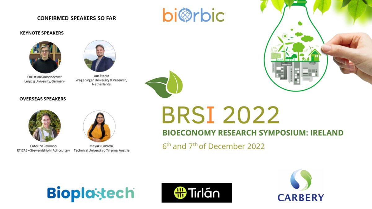 BiOrbic Research Ireland Centre for Bioeconomy (@biorbic_centre) on Twitter photo Registration is open for the very first version of BRSI 2022! π±
Check out biorbic.com/event/brsi-202β¦ for event info and eventbrite.com/e/bioeconomy-rβ¦ for tickets! π
#BRSI2022 #Bioeconomy <a href="/UCDEarth/">UCD Earth Institute</a> <a href="/UCD_SBBS/">UCD SBBS</a> <a href="/ucddublin/">University College Dublin</a> Registration is open for the very first version of BRSI 2022! π±
Check out biorbic.com/event/brsi-202β¦ for event info and eventbrite.com/e/bioeconomy-rβ¦ for tickets! π
#BRSI2022 #Bioeconomy <a href="/UCDEarth/">UCD Earth Institute</a> <a href="/UCD_SBBS/">UCD SBBS</a> <a href="/ucddublin/">University College Dublin</a>