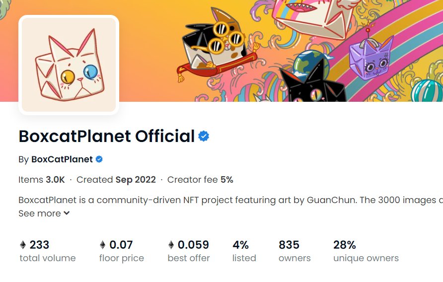 boxcatplanet's tweet photo. Thanks to @TurtlecaseGang for hosting the space with us today. 

More cooperation will be announced soon. Thanks to all the boxcat families for your continuous support , our floor has rebounded back to 0.07, let's look forward to the future together！

BoxcatPlanet LFG!!!🚀 https://t.co/qF71mlZLIs