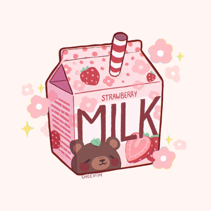 Would you like some strawberry milk?  