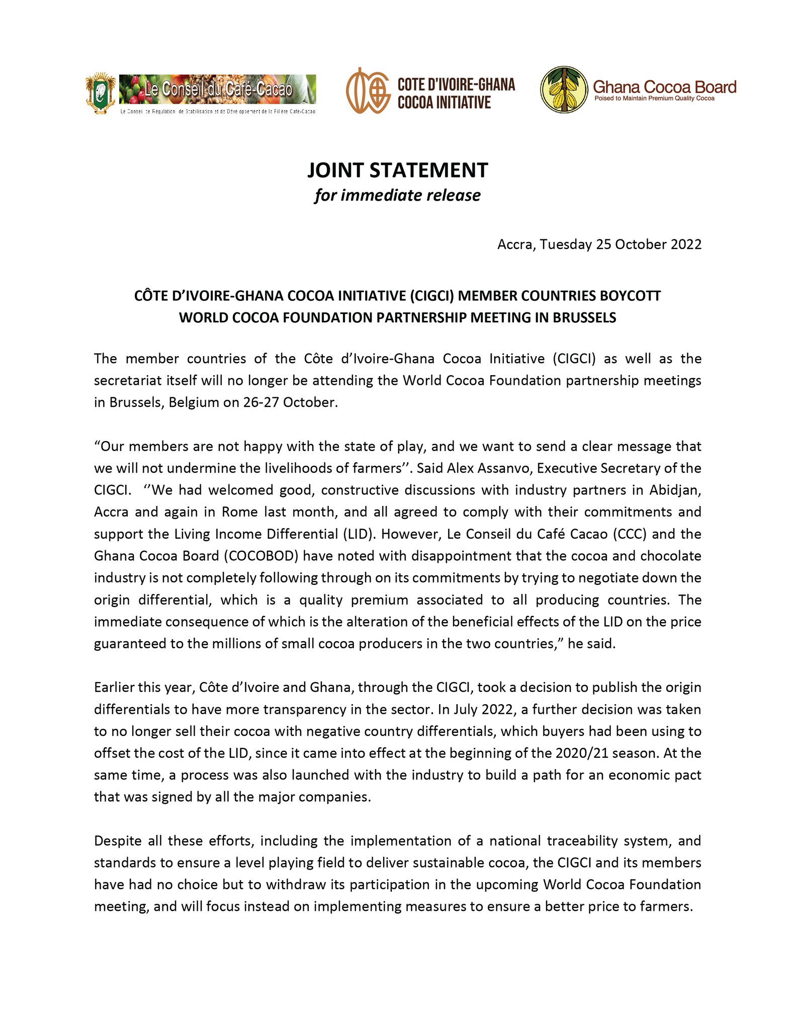 Ghana Cocoa Board on Twitter "Côte d’IvoireGhana Cocoa Initiative