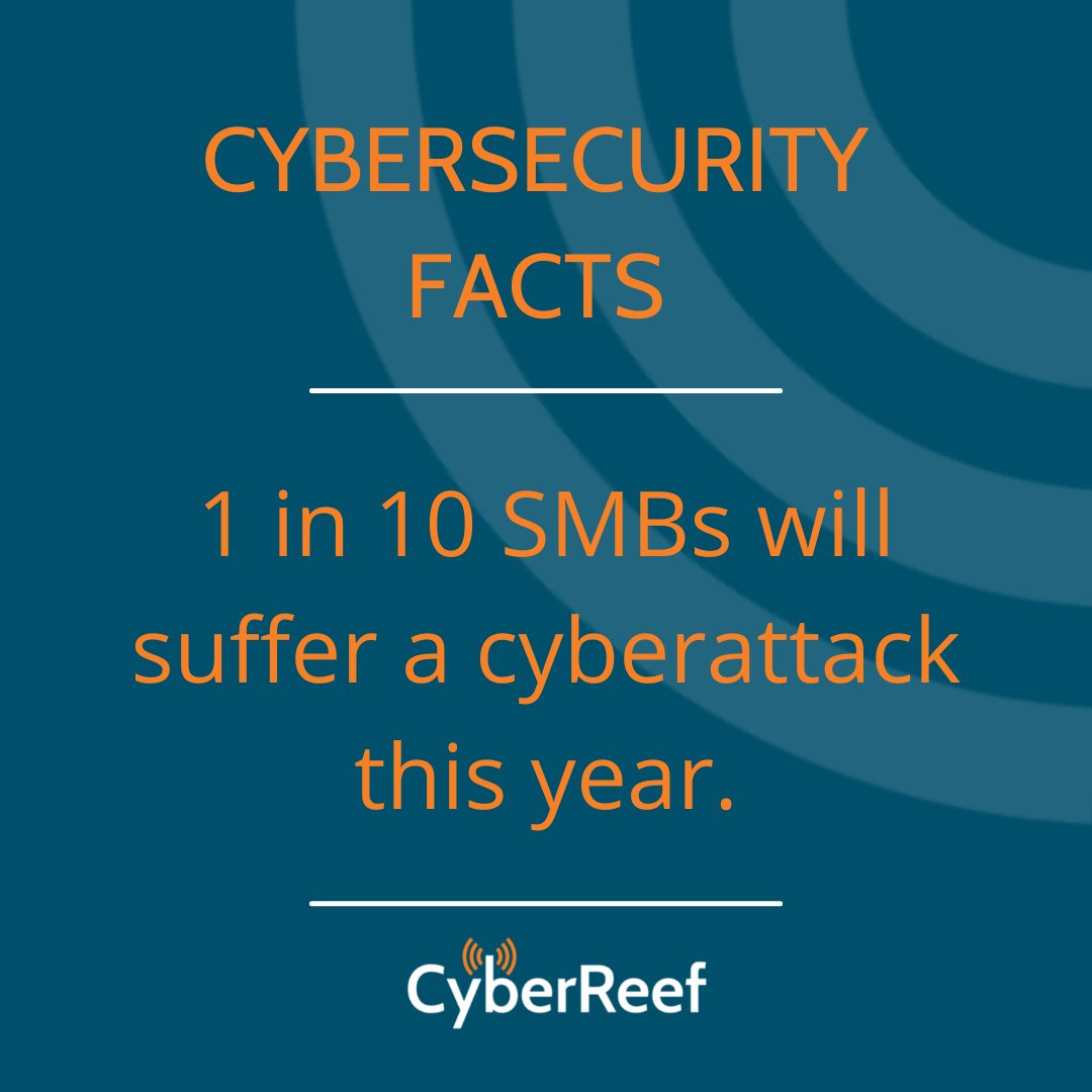 CyberReef's tweet image. If you’re running a small business, #cybersecuritystatistics suggest that you’ll need to invest in properly securing your company from cyber security attacks.  Many of these attacks will be to get your customers private billing information.  

#cybersecurityfacts #smb #retail