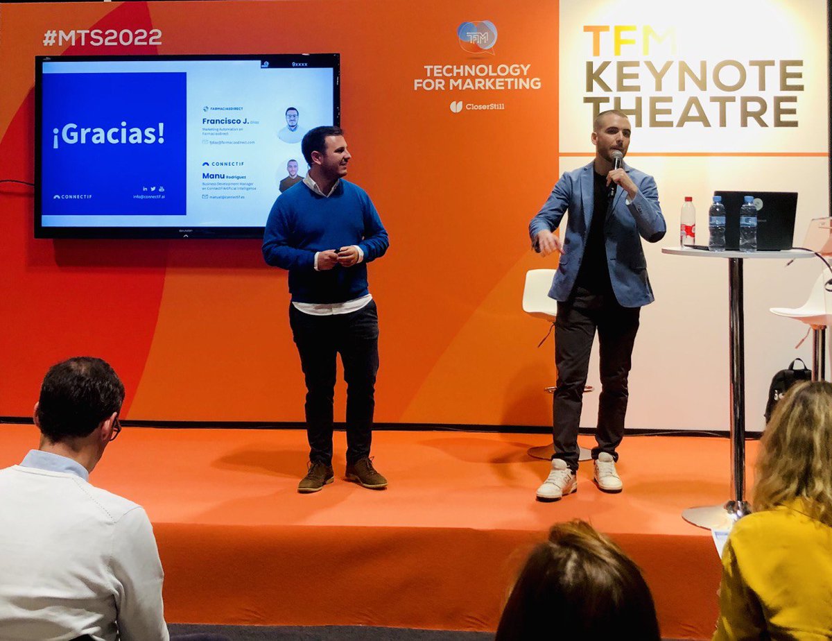 MadridTechShow's tweet photo. La empresa @MyConnectif nos aconseja "parar y reflexionar".
La clave del aprendizaje es medir, optimizar, excluir y pedir disculpas.
Sabias palabras de la mano de @Josediga94 y @bigbenmanu
#Connectif
#Farmaciasdiret
#TFMMadrid
#MTS2022 https://t.co/Gq6YsDzwi9