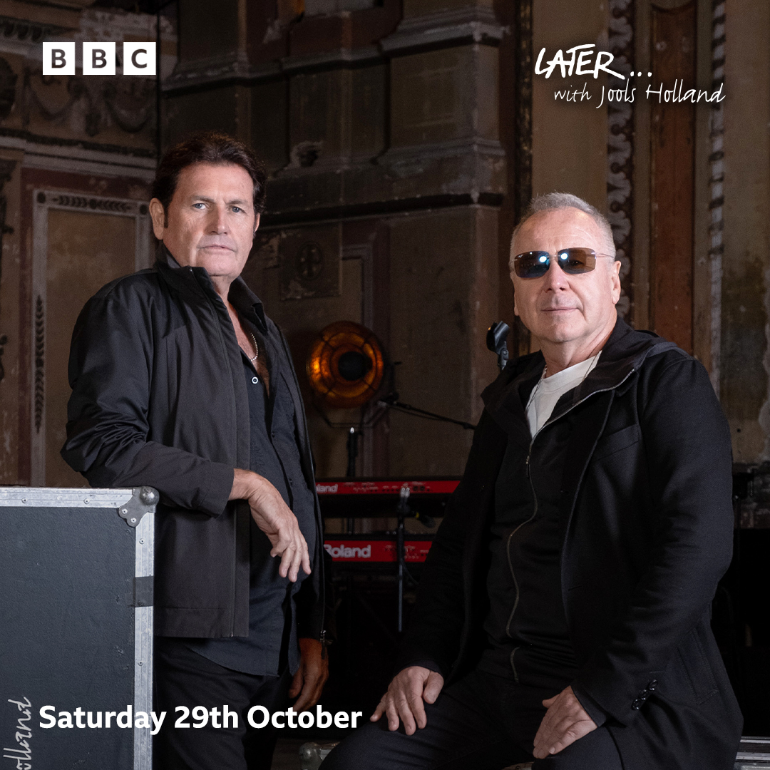 Simple Minds will be making their long-awaited first appearance on @BBCLater on Saturday 29th October. Tune in from 9:35pm on @BBCTwo and @BBCiPlayer to see the band performing three tracks, including two from brand new record 'Direction of the Heart'!