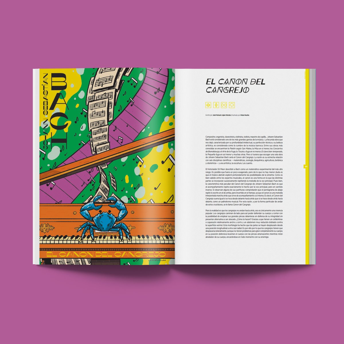 <a href="/Martai_Soria/">Marta I. Gutiérrez 🌾</a> @armand_villalba <a href="/LosGandules/">Los Gandules</a> «El canon del cangrejo» o el texto que bien se podía haber llamado «Bach, arte, ciencia y un señor de Murcia con nombre de torero». 🤣🤣🤣
Por <a href="/ScientiaJMLN/">José M. López Nicolás</a> · Ilustrado por <a href="/MikelMurillo/">Mikel Murillo</a> 
En #PrincipiaMagazine15, el de la música. Cara A 👇
shop.principia.io/catalogo/suscr…
