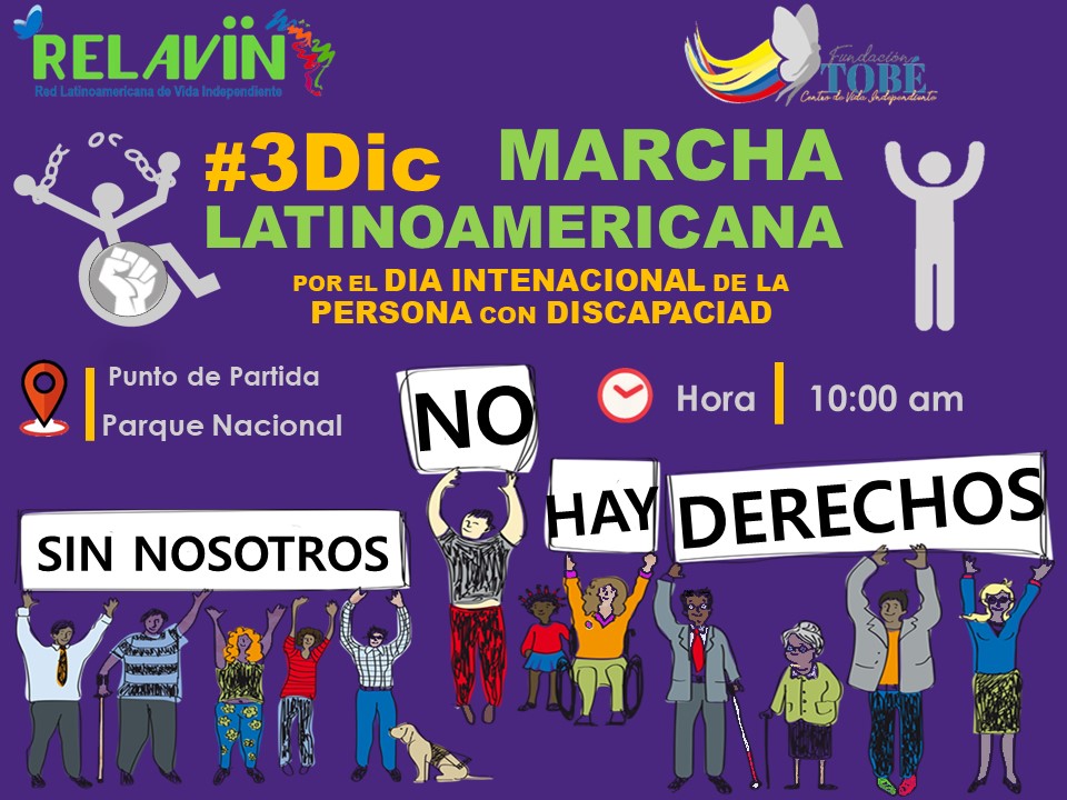 AYDEERAMIREZ's tweet photo. Desde la fundación estamos invitando a que participen en la marcha Qué es la realizará simultáneamente en toda Latinoamérica el día 3 de diciembre del presente año los esperamos a todos/as #Yomarchodisca
#Discapacidadconautonomía https://t.co/TBgPRAZuIn