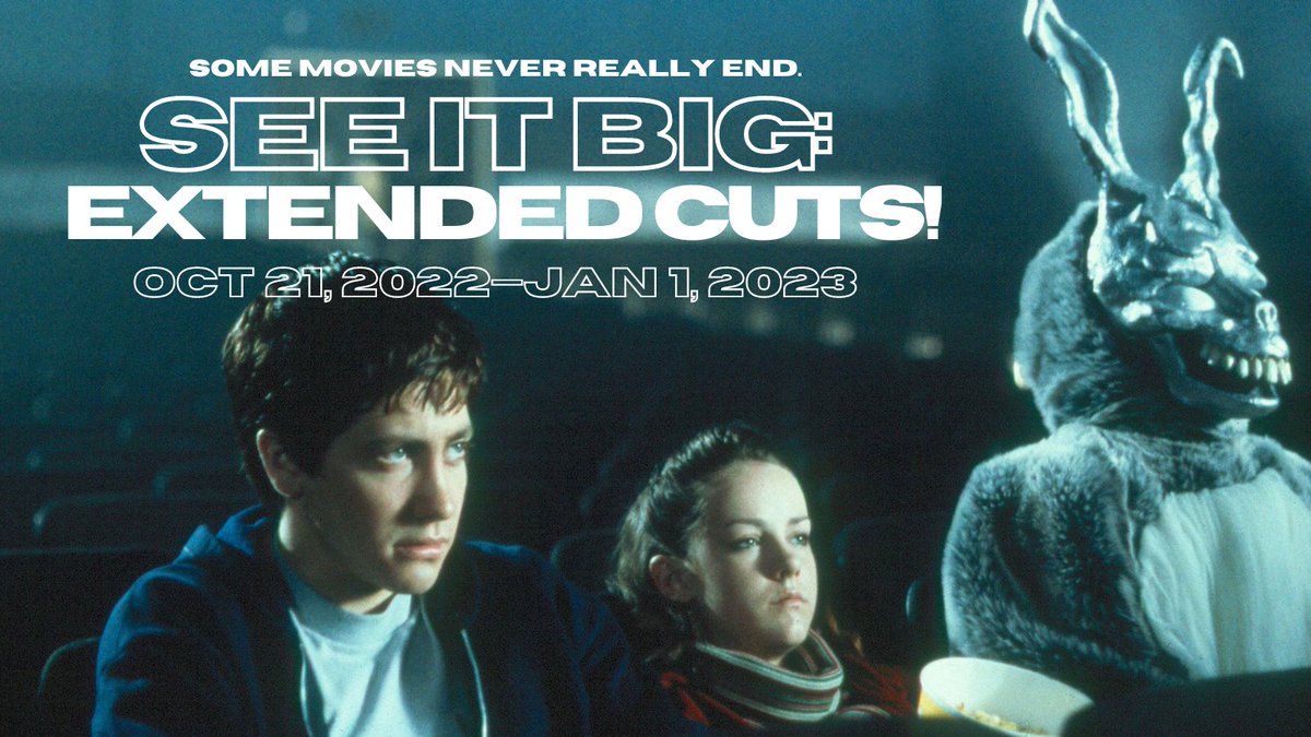 MovingImageNYC's tweet image. DONNIE DARKO: THE DIRECTOR'S CUT screens part of our latest #SeeItBig series, which continues THIS WEEKEND with extended presentations of DAS BOOT (#35mm) and LITTLE SHOP OF HORRORS. See the full lineup: bit.ly/SIBExtended