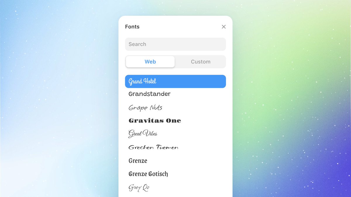 You know the drill, it’s shippin’ day so refresh your Framer projects! In this release, we’ve updated the font picker with previews of your web fonts, making it easier to decide which typeface to pick for your site. But wait, there’s more! → framer.com/updates/fonts-…