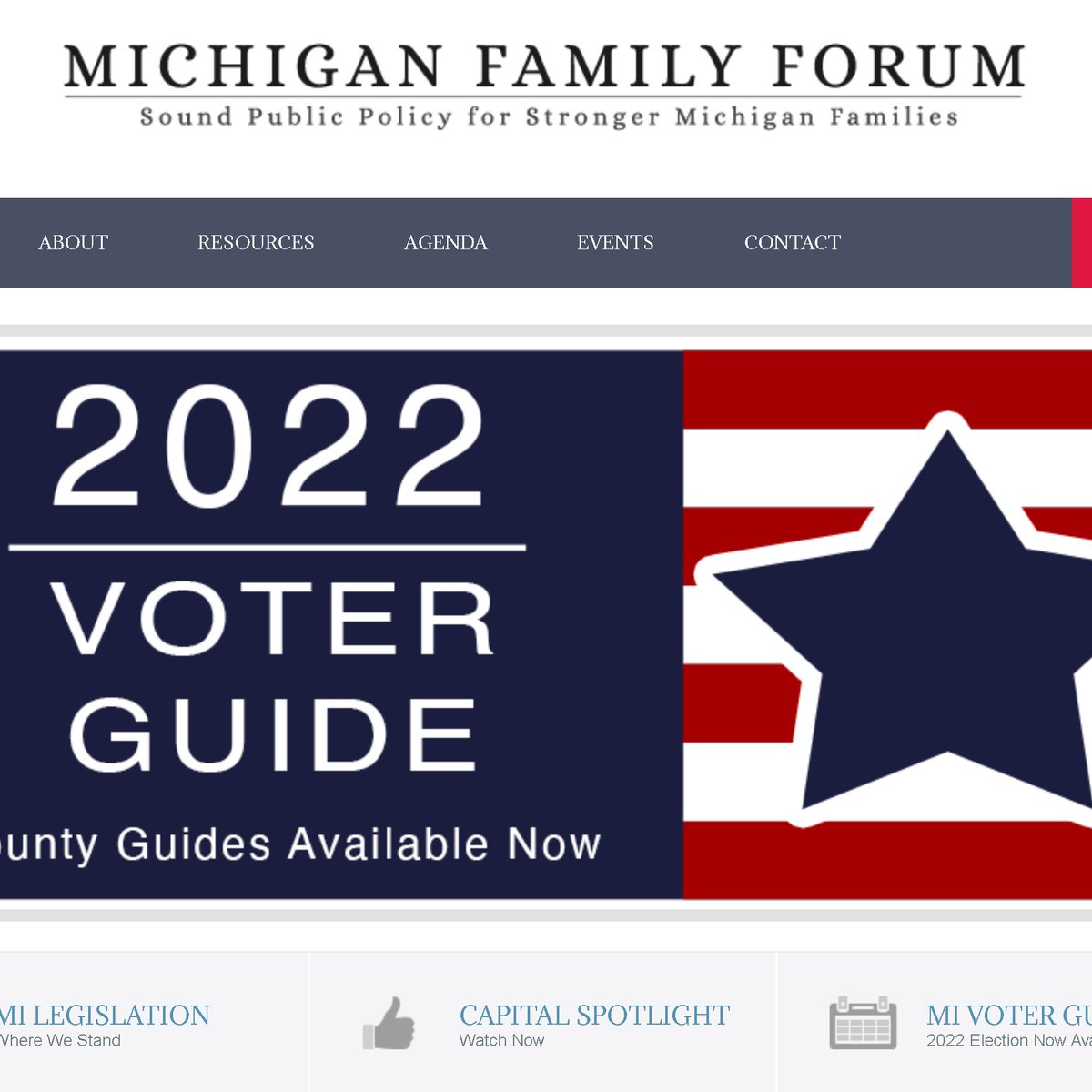 MichiganCFF's tweet photo. Get to know your candidates! 

Here are two excellent resources to help you find who's running in 2022 and, more importantly, what they stand for.

Michigan Family Forum https://t.co/8zUad2KcCm

Citizens for Traditional Values
https://t.co/BtDofYHNmg

#vote2022 https://t.co/P72c2TNXWH