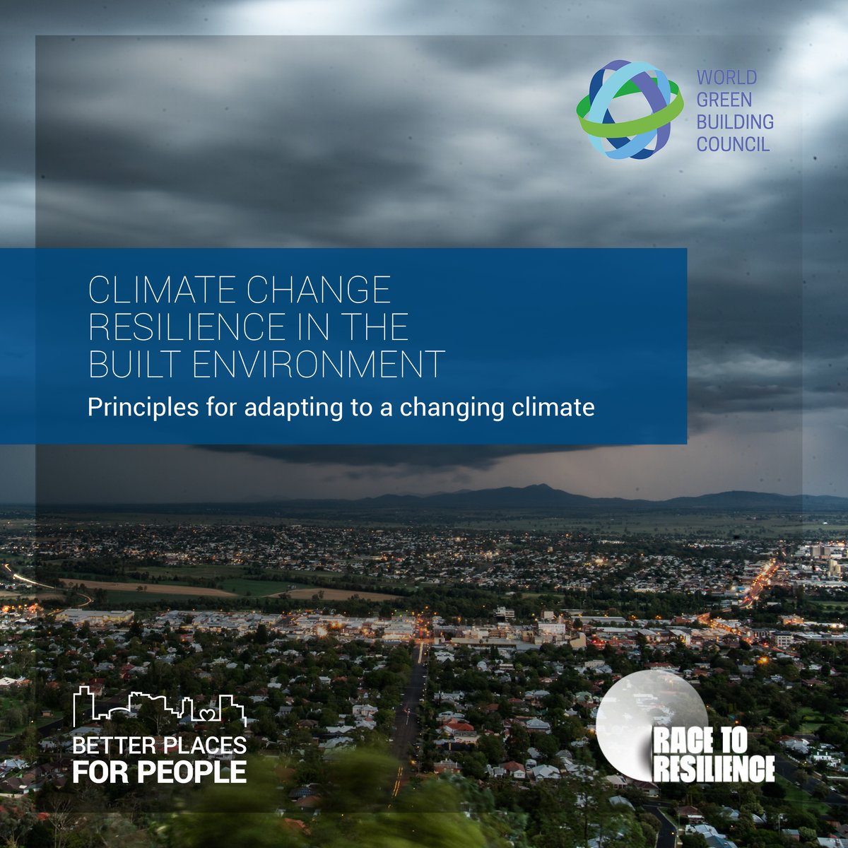 We've partnered with @WorldGBC and @c40cities to launch an industry guide ‘#ClimateChange Resilience in the Built Environment', to support the global transition towards infrastructure solutions focussed on people. Find out more here: worldgbc.org/news-media/wor… #RaceToResilience