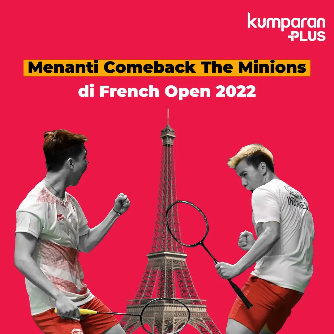 kumparanplus's tweet photo. Setelah berbagai masalah dan kendala yang mereka alami setahun terakhir, akankah French Open jadi momen kebangkitan The Minions ?

#FrenchOpen2022 #FrenchOpen #TheMinions #KevinMarcus https://t.co/vmARJqi0Ku