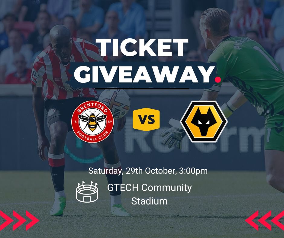referment's tweet photo. GIVEAWAY🏆

Referment are giving away 2 tickets to watch @BrentfordFC vs Wolves this Saturday.

⚽️To enter, refer below who would love to attend.

⚽️Winner will be announced Friday at 1pm. 

#BrentfordFC #footballtickets #football #win #wolvesfc https://t.co/PDr6dOa0Pr
