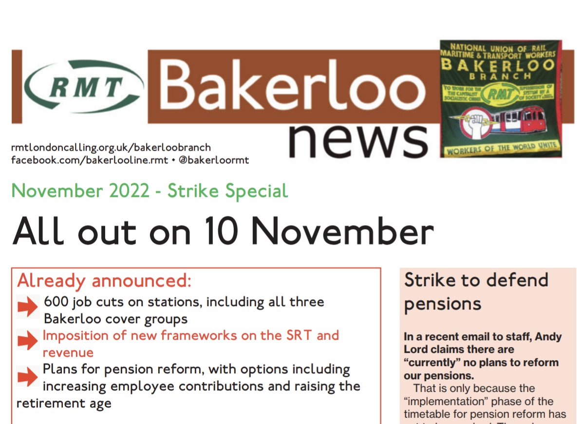 Bakerloo News: All out on 10th November dlvr.it/SblNL5