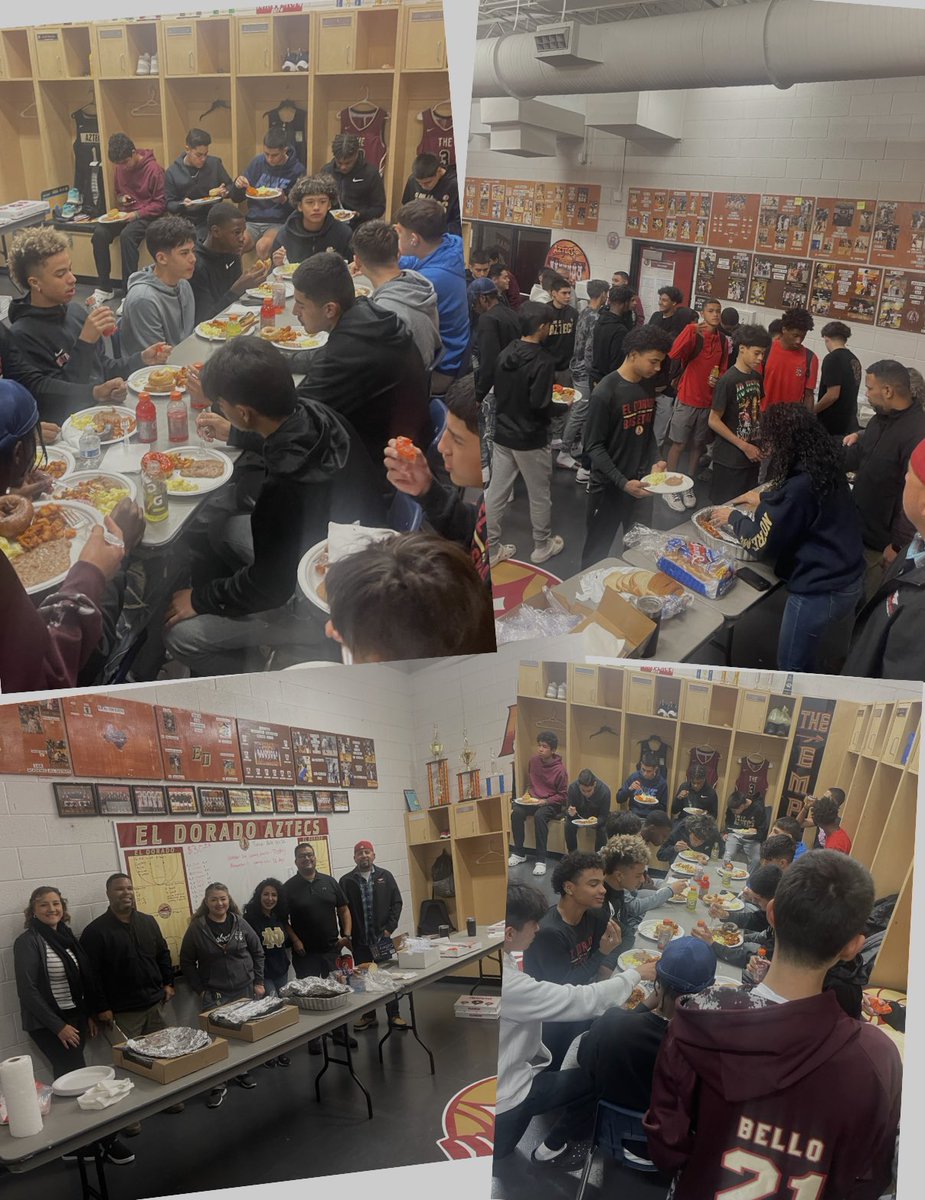 Aztecs boosters provide breakfast to kickoff start of the Hoop season before practice this evening! Thank Booster parents for all you do!  AWTWD! <a href="/EDAztecs_HS/">Patricia Pedroza</a> <a href="/Coach1Martinez/">Frank Martinez</a> <a href="/MLuera22_EDHS/">Mike Luera</a> @TeamSISD <a href="/Raragon_AsstAD/">Romelia Aragon</a> <a href="/CoachCal_AD/">JJ Calderon</a> @TeamSISD #OneEmpire #RELENTLESS