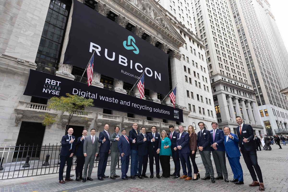 Last week was a dream come true as we rang the opening bell to list <a href="/Rubicon/">Rubicon</a> at the <a href="/NYSE/">NYSE 🏛</a>. It was extraordinary event, one I will remember the rest of my life. Thank you to all of our amazing leaders, partners, advisors, and staff.