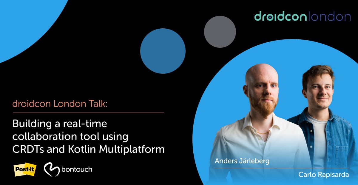 Check out “Building a real-time collaboration tool using CRDTs and Kotlin Multiplatform” at #dcldn22, learn the basics of Conflict-free Replicated Data Types and Hybrid Logical Clocks, and see how they’re used in Post-it® App for Microsoft Teams @postit <a href="/bontouch/">Bontouch</a> [Sponsored post]