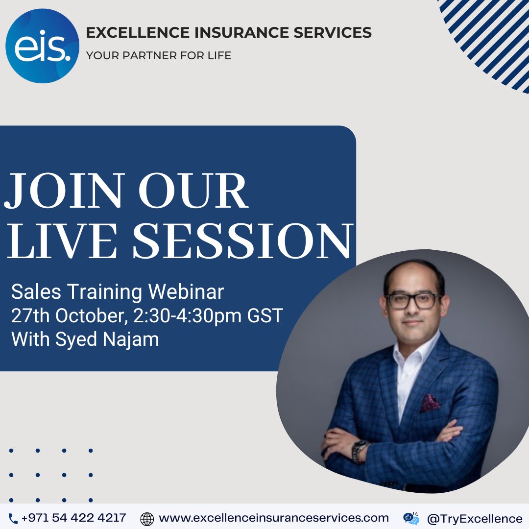 TryExcellence's tweet photo. EIS - Sales Training Live Session!
Join Us On 27th October, 2:30-4:30pm GST.
Webinar Link: https://t.co/XSoTlmHXej

@MaktoumMohammed
@HamdanMohammed

#TryEIS #TryExcellence #webinar #personaldevelopment  #salestraining #salesdevelopment #Sales #SuccessTRAIN https://t.co/A9wtePo2qn