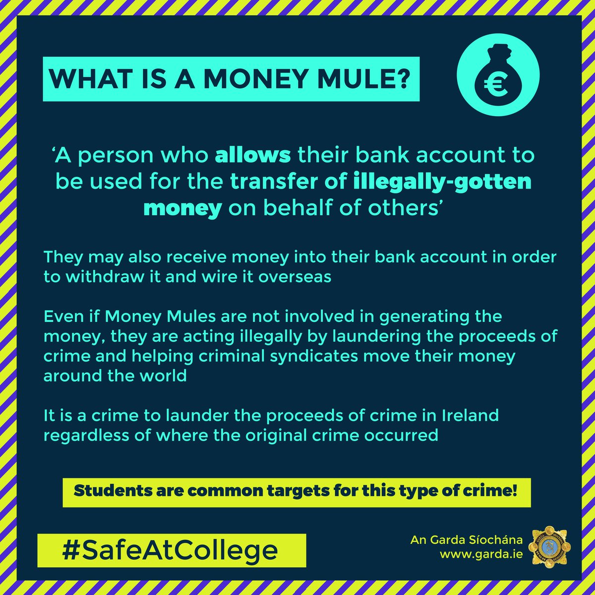 Targets may or may not be aware of the crime, however, they are complicit if they recklessly allow their account to be used to launder the proceeds of criminality.