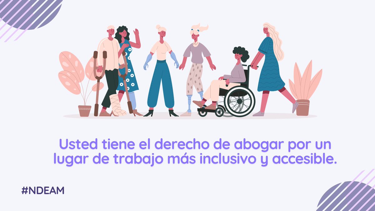 NLRBGCes's tweet photo. Octubre es el Mes Nacional de Concientización sobre el Empleo de Discapacitados. Bajo la Ley Nacional de Relaciones del Trabajo, usted y sus compañeros de trabajo tienen el derecho de abogar por un lugar de trabajo más inclusivo y accesible. #NDEAM 

https://t.co/WPNn4C81XB https://t.co/39P9DOZAO9