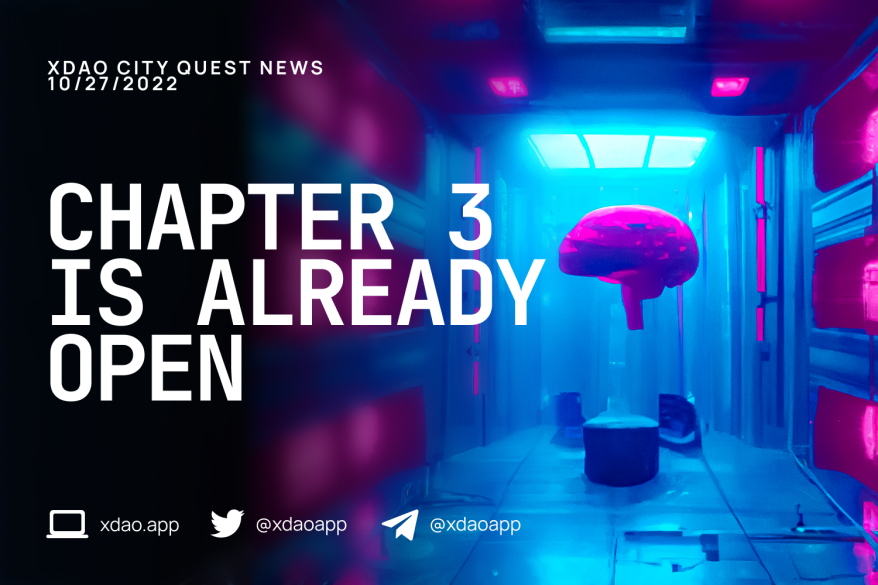 xdaoapp's tweet photo. You make the universe not such a hopeless place. Keep going! 

#XDAOCityQuest Chapter 3 is available till Nov 10 🥳

You still can join the game. There are 7 days left till the first two tasks close forever: https://t.co/xTcAM5AlvV https://t.co/HN6CFjw93d