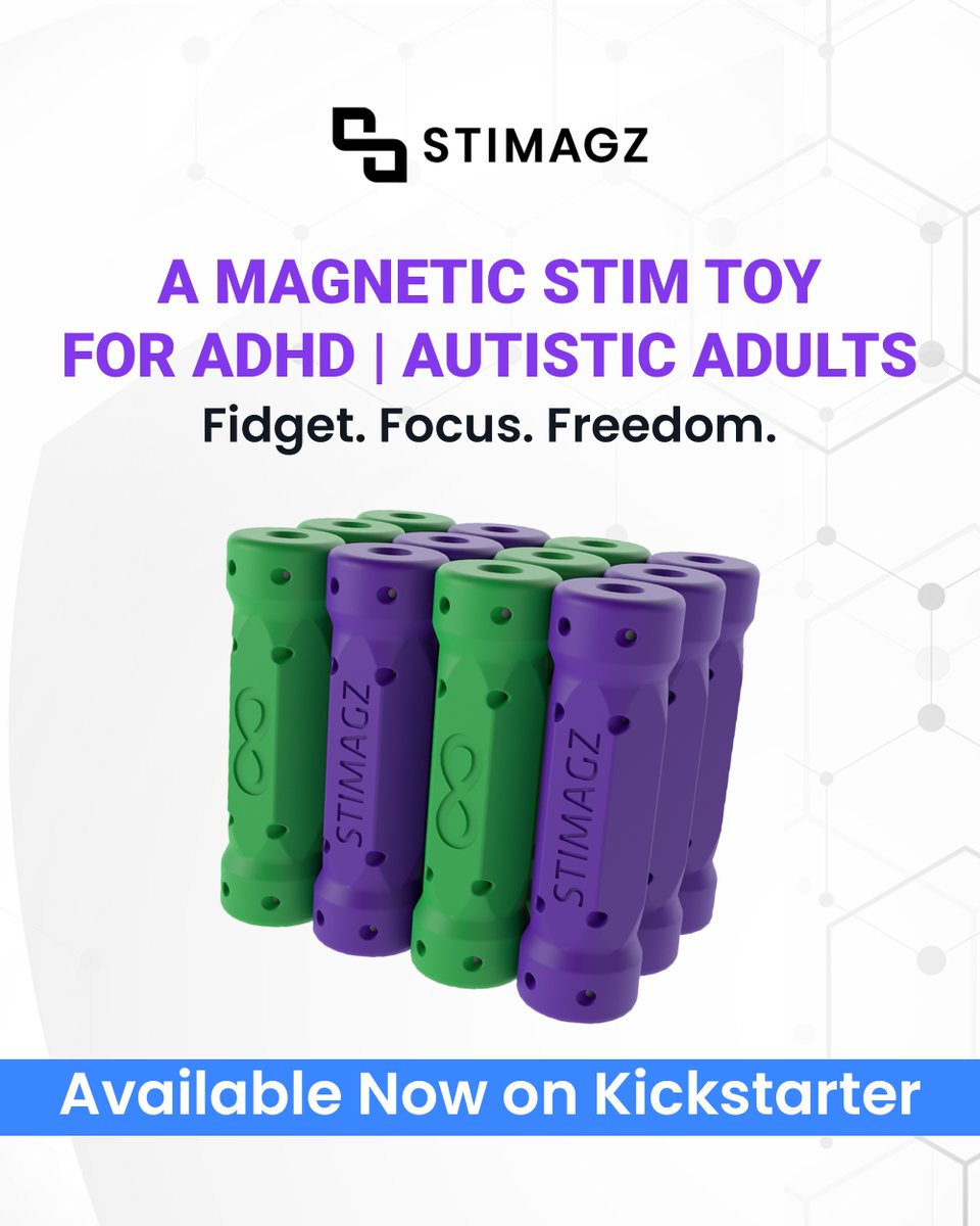 StimaraCo's tweet photo. Getting things done can be tough when you have ADHD. Self-regulatory behaviors like stimming can be extremely helpful. We made Stimagz to provide a helpful tool to regulate stimulation and help you focus. https://t.co/ansp1BPSJg